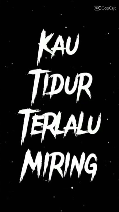 Hei, keong racun kau tidur terlalu miring!!🤣🤣😂
