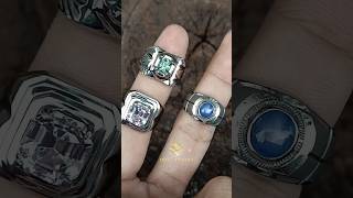 Monel Ring Collections (Green Sapphire, Kunzite, Blue Star Sapphire) NH/NTD Quality With Memo Lab