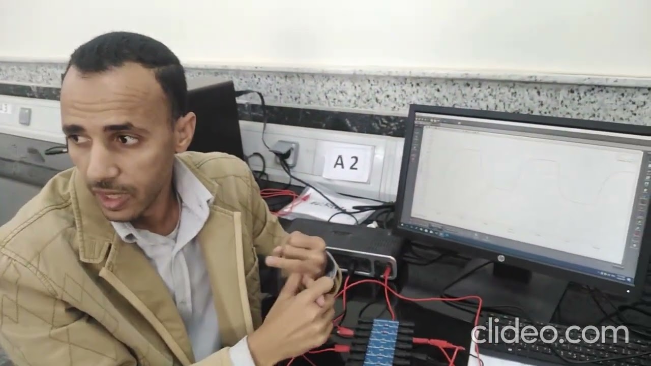 قياس الثابت الزمنى لدائرة مكثف ومقاومة على التوالى (RC)