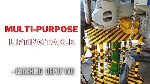 MULTI PURPOSE LIFTING TABLE FOR SIDE BUFFER CBC COUPLER OF ICF LHB COACHES #LBH #ICF #indianrailways