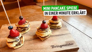 Mini Pancake Spieße Mit Früchten Fingerfood-Rezept Für Kinder