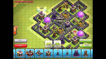 Clash of Clans   TH8 Farming Base Dark Elixir protecting Base