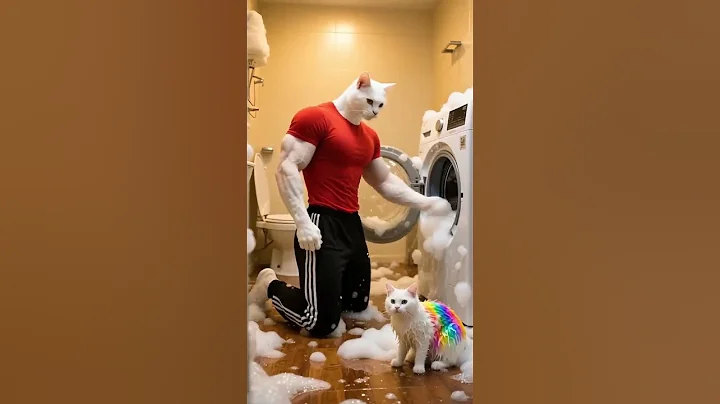 cartoon #cutecat #kitten #cute #funny #videos #animals #animation #cat #ai #cats #video #shots