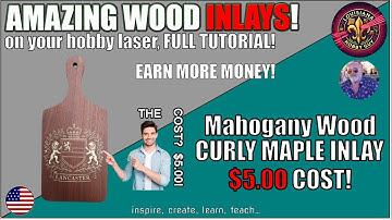 😲 GEWELDIGE houtinleg op mahoniehout met krullend esdoornhout, wat mij minder dan $ 5,00 kostte!