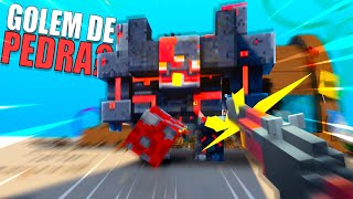 Golem de Fogo do Minecraft no Bob Esponja do Teardown com Mods