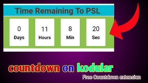 How to set countdown system in kodular || free AIA file  || Free countdown extension for kodular