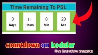How to set countdown system in kodular || free AIA file  || Free countdown extension for kodular