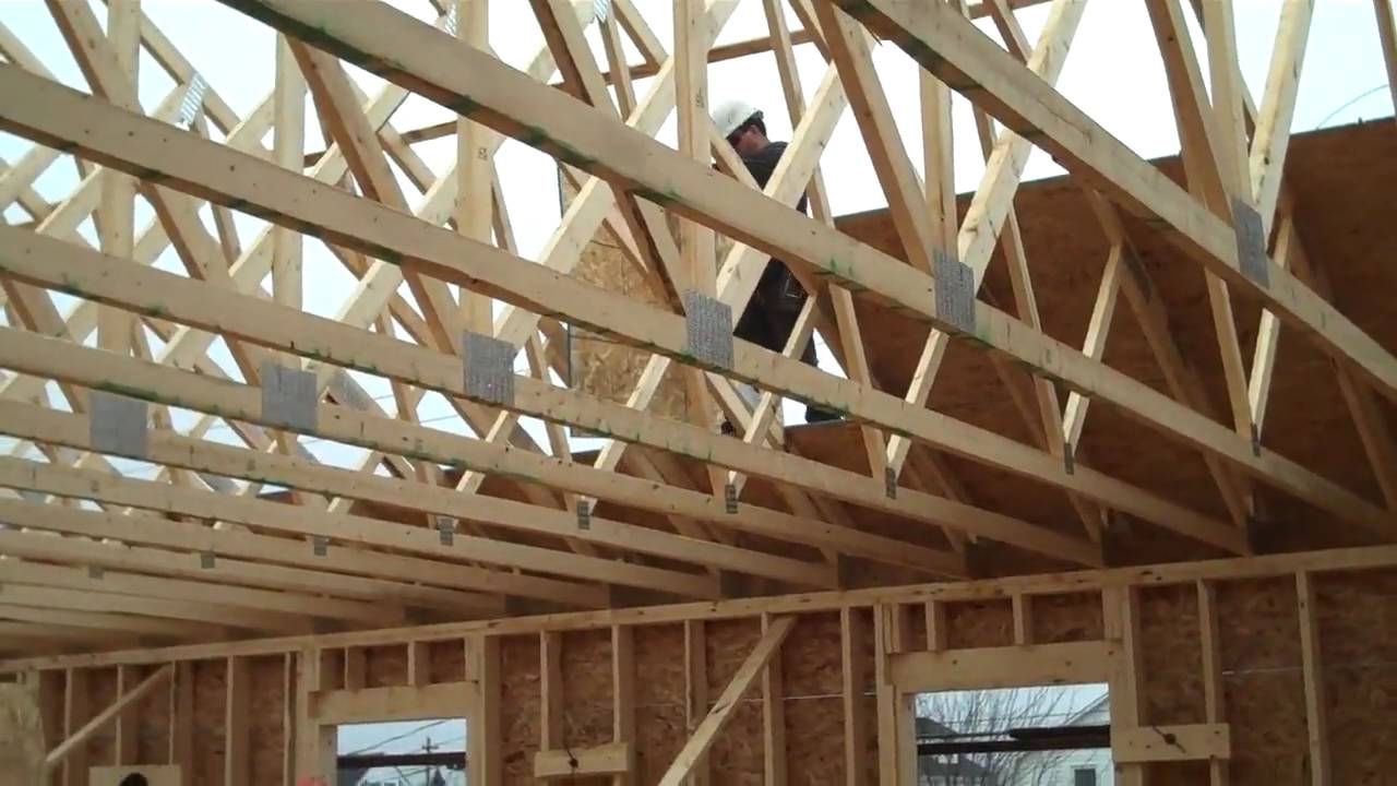 # 33 Put the Plywood on the Roof - YouTube