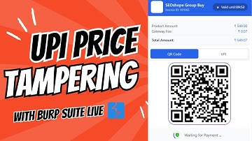 Simple page bug leads to UPI Price tampering | Burp Suite Tutorials @itspyguru