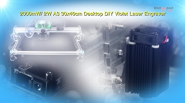 2000mW A3 30x40cm Desktop DIY Violet Laser Engraver