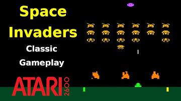 Space Invaders Atari 2600. Classic Gameplay.