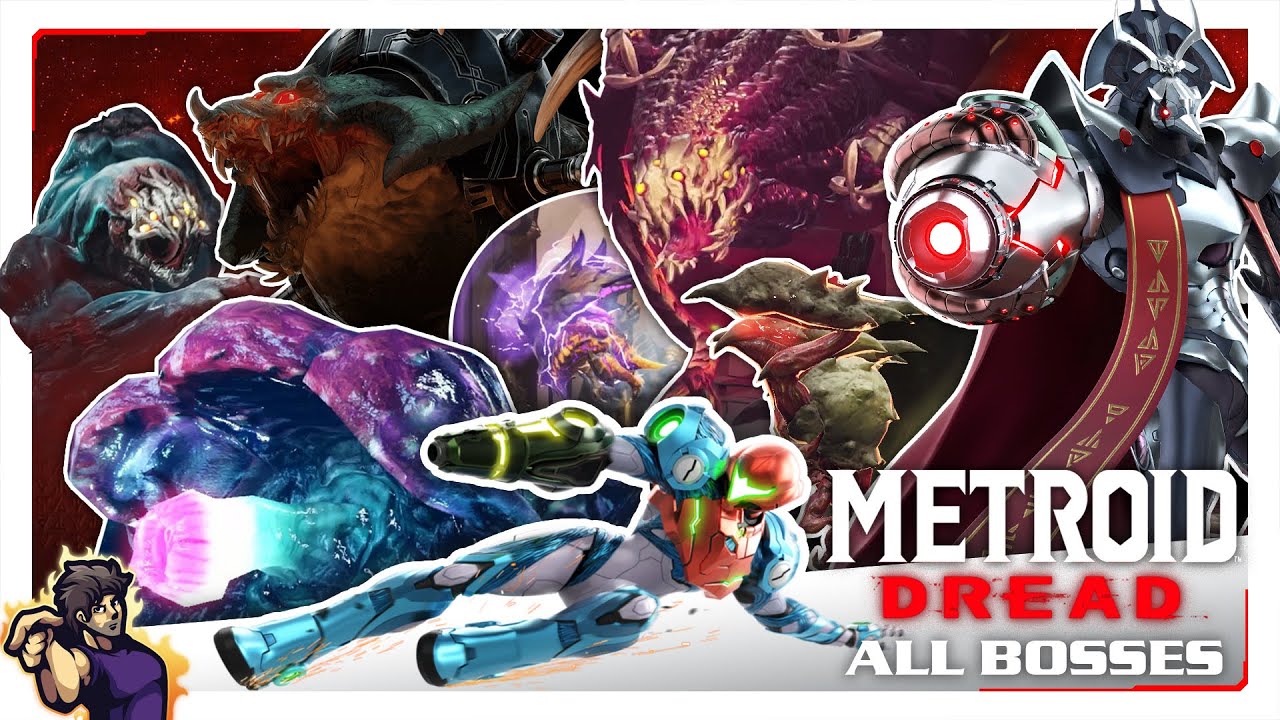 Metroid Dread - All Bosses + Ending