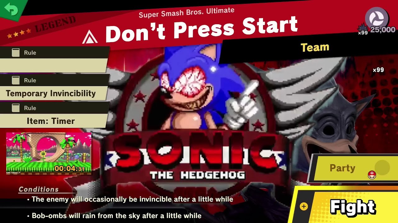 Insane Custom Horror Sonic.EXE Spirit Compilation In Smash Ultimate