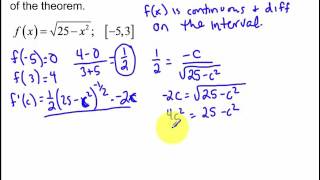 5.2 - Day 1 - Mean Value Theorem (2016)