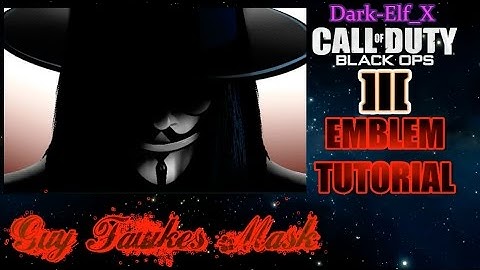 Black Ops 3 Emblem - Guy Fawkes Mask ( V for Vendetta )