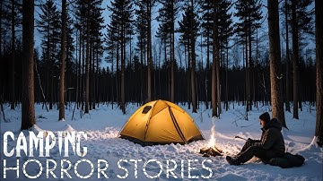 14 True Unnerving Camping In The Woods HORROR Stories | With Rain Sounds