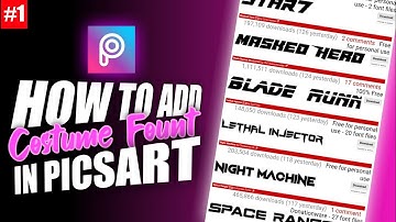 🔥 How to Add Custom Fonts in Picsart | How to Add Fonts in Picsart | Picsart Custom Fonts