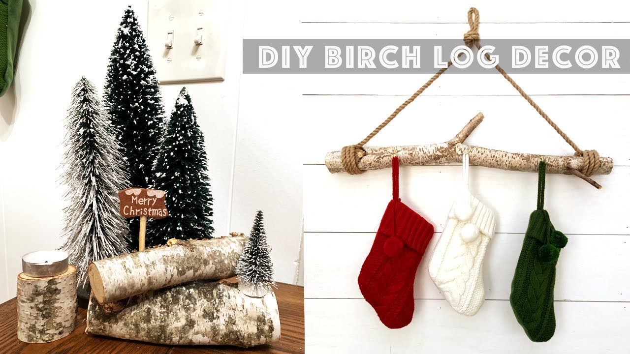 Decorating With Birch Logs - Rustic Crafts & DIY