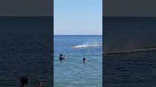BOAT TOYS PLAYING  #handmadeboat #calmingsea #bluesea #inspiringplace #asmrsounds