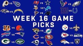 Week 16 NFL Game Picks | NFL