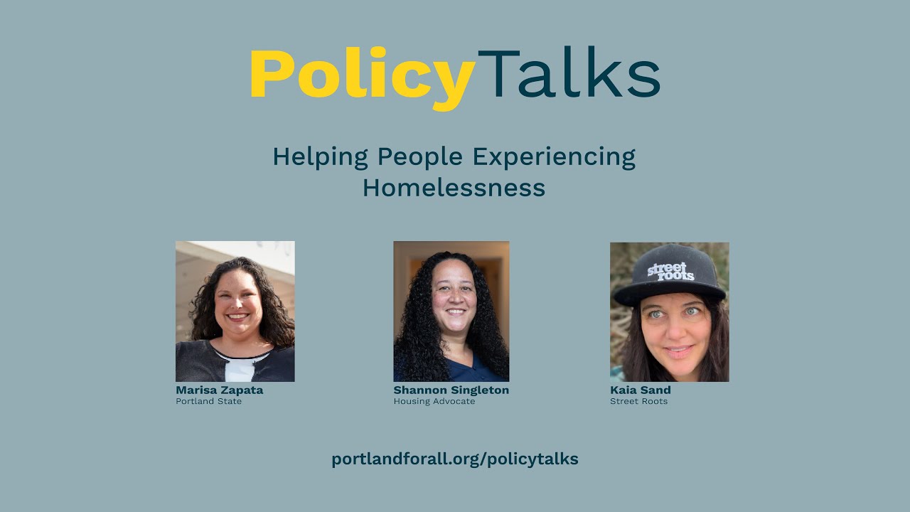 PolicyTalks: Helping People Experiencing Houselessness