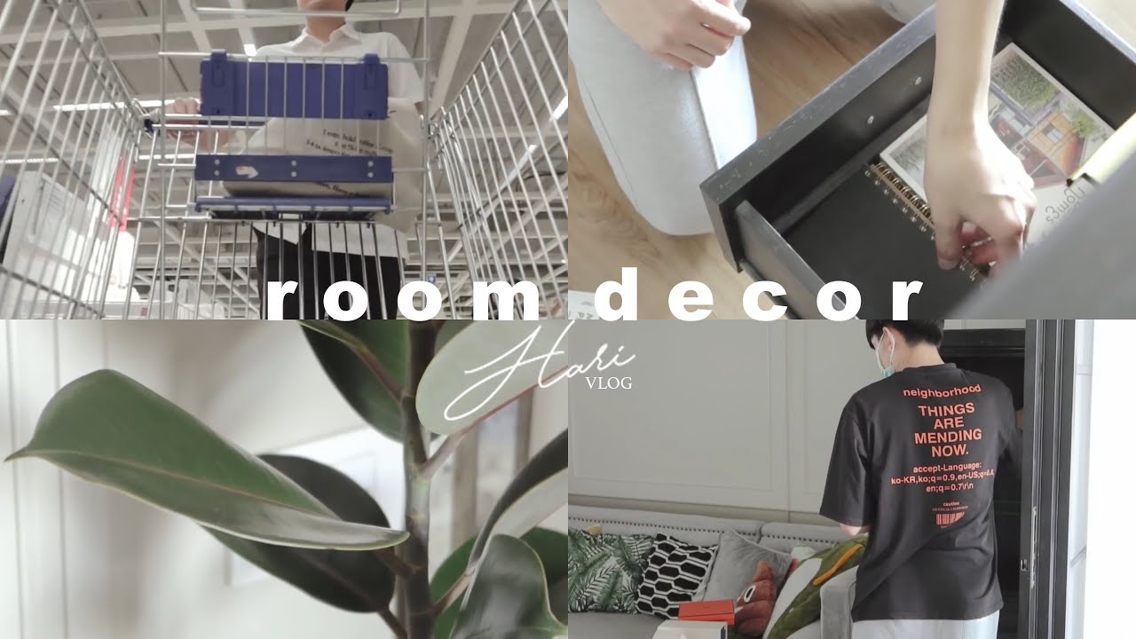 ENG) ROOM DECOR EP.1 แต่งห้องรกให้น่าอยู่ เหมือนรู้ต้องกักตัว | ช้อปikea, เคลียร์ของ, ได้มุมห้องใหม่