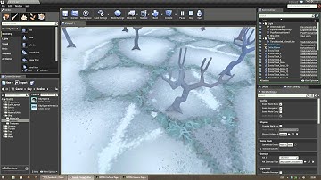 UE4 Snow Woman: painterly terrain shader