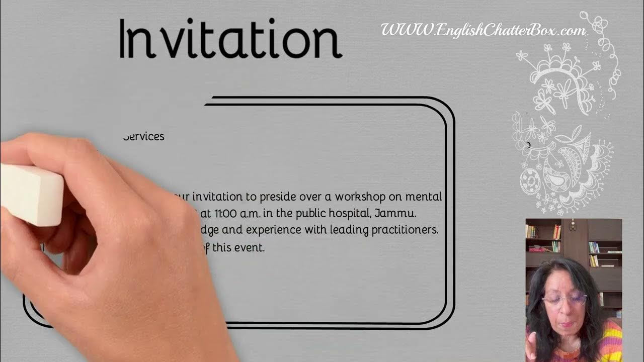 Invitation writing class 12 CBSE Sample paper 2023 YouTube