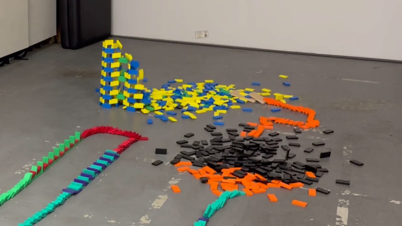 COLORFUL Domino Setup (Best of Domino Effects!) (Thousands of Dominoes