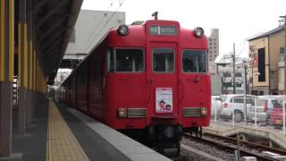 ノーライトw 名鉄6000系 6006F (岡崎グルメキャンペーン板掲出編成) 新安城発車