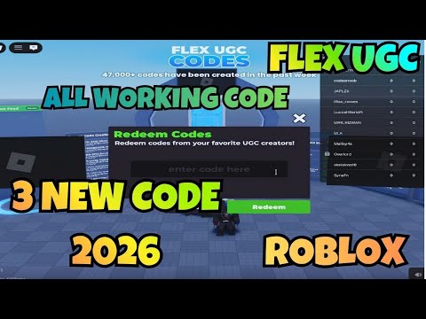 NEW CODE For Flex UGC 2026 FREE or BUY? 😱 Roblox UGC Codes You Must Try ...