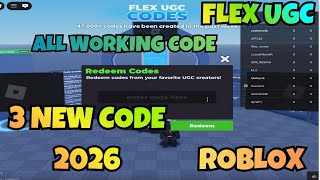 NEW CODE For Flex UGC 2026 FREE or BUY 😱 Roblox UGC Codes You Must Try!