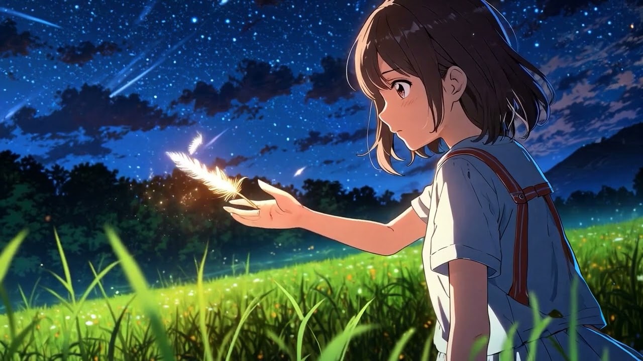 Dream Feather ✨ Relaxing Sleep Music : Soft Glow & Floating Light