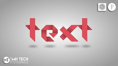 Folded paper text effect logo on Android | PixelLab - PS Touch |