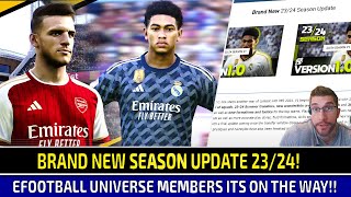 [TTB] BRAND NEW 23/24 SEASON UPDATE! - EFOOTBALL UNIVERSE MEMBERS EARLY ACCESS ON THE WAY!