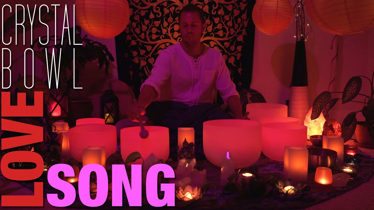 Crystal Singing Bowls for Love Sound Bath (No Talking) | Heart Healing ...