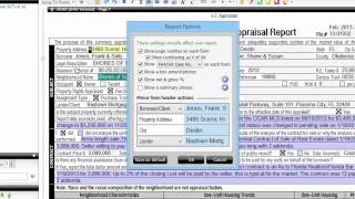 Getting Started: Using Report Options to configure your page preferences