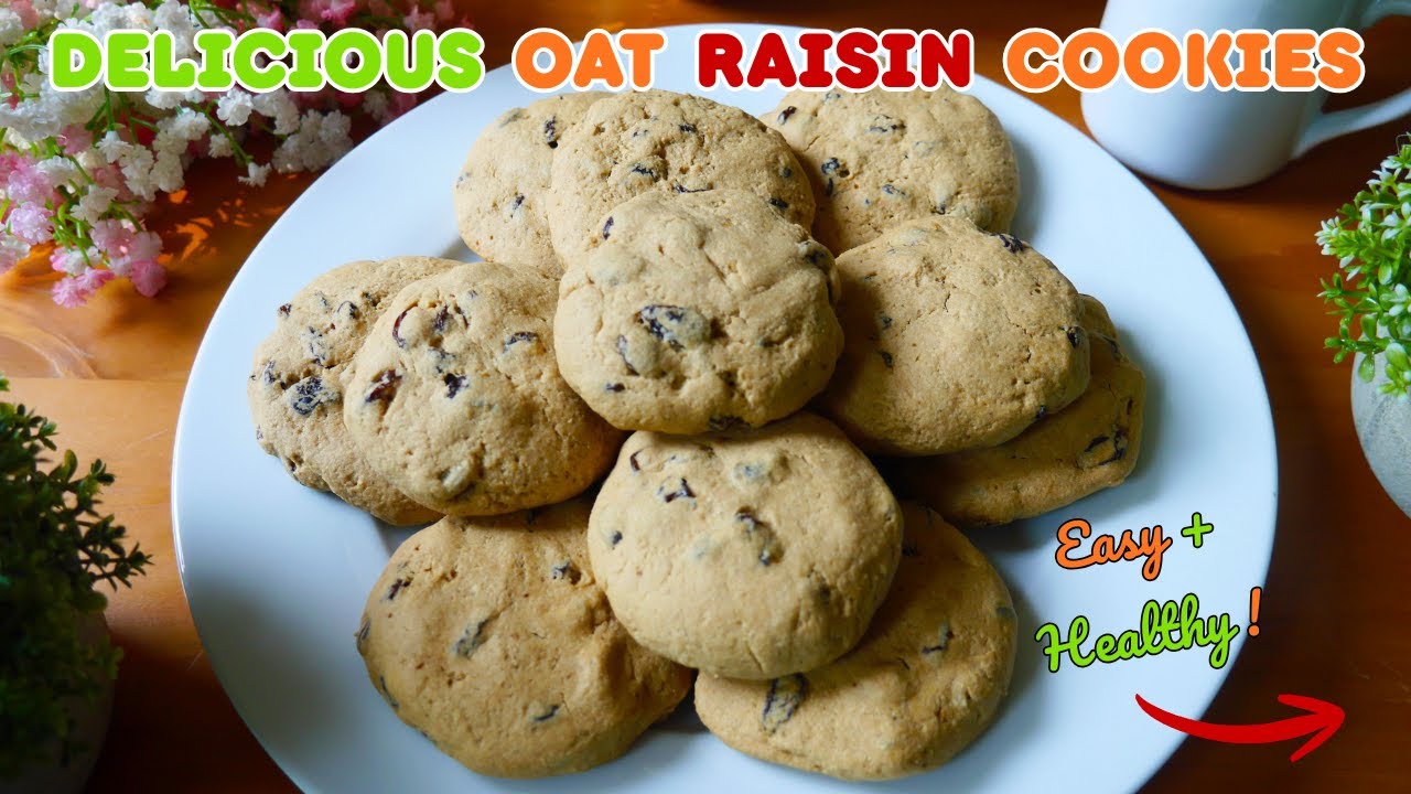 Delicious Oat Raisin Cookies. Easy Quick Recipe