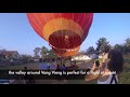 Ballooning in Laos, a sunset over Vang Vieng