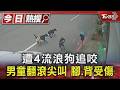 遭4流浪狗追咬 男童翻滾尖叫 腳.背受傷｜TVBS新聞 @TVBSNEWS01