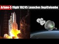 Arianespace Ariane-5 Flight VA245 Launches BepiColombo Europe&#39;s first mission to Mercury | Highlight