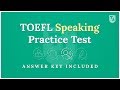 TOEFL Practice Test - The Speaking Section