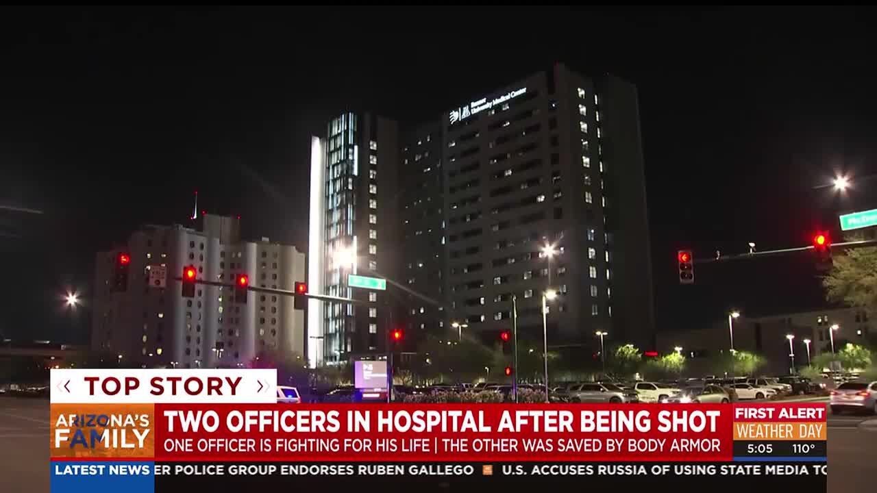 2 Phoenix police officers remain hospitalized after being shot - YouTube