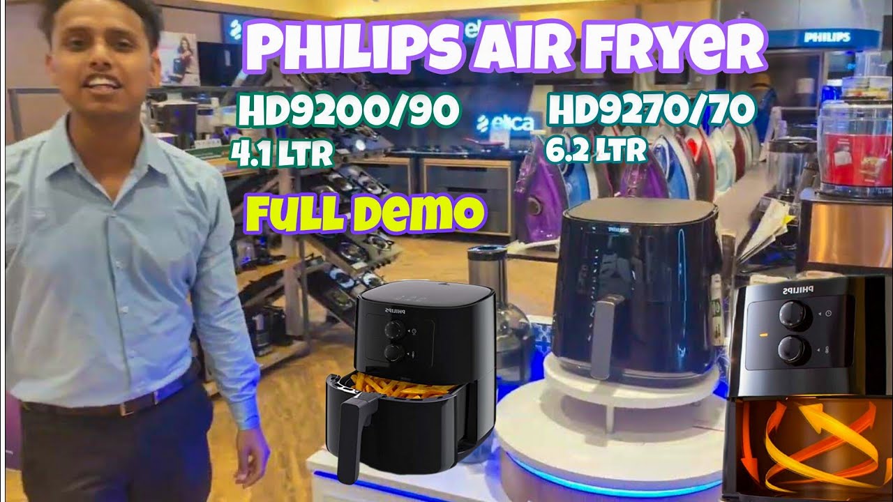 PHILIPS Air Fryer HD9200/90 || HD9252/90 || uses up to 90% less fat