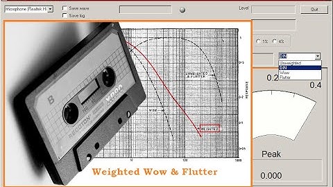Wow and flutter: what is it, and how to measure it using WFGUI?