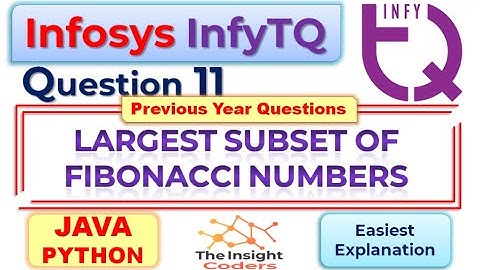 Infosys infyTQ Coding JAVA,Python Question11 infyTQ Previous Slot Coding Question & Answer Explained