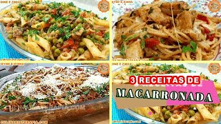 Aprenda a preparar 3 receitas deliciosas de macarronada para transformar o seu menu do Almoço