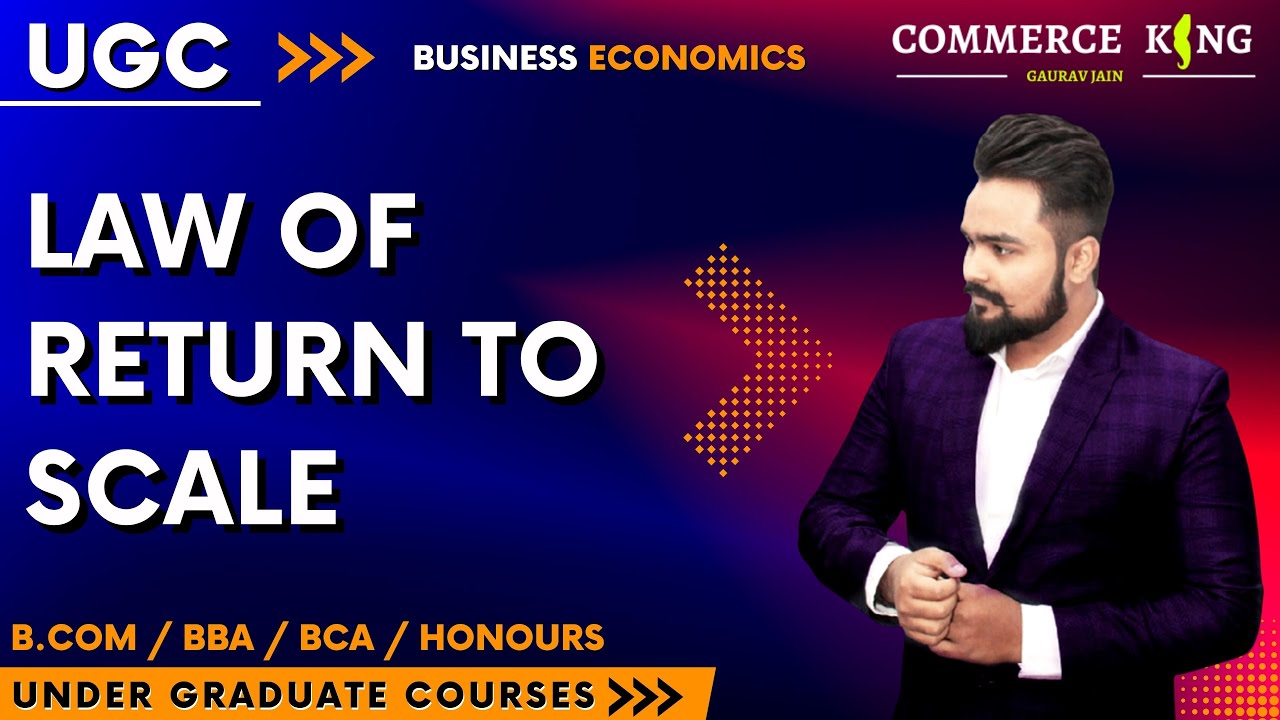 #23, Law of return to scale - long run | ugc | bcom | bba | ba | bca | honours |