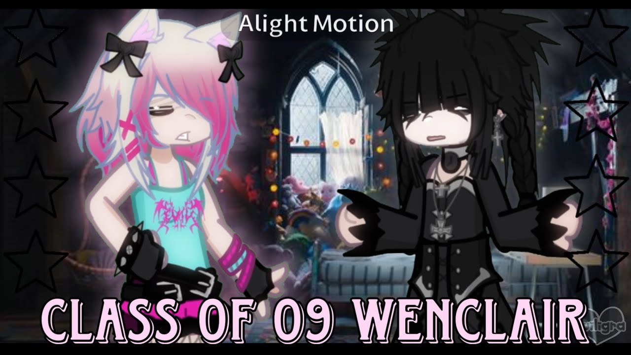🦇 Class Of 09 🕷️|  🎀WENCLAIR🖤 | ⚔️ WEDNESDAY GACHA 🎵 ( Scene Enid X Goth Wednesday :3)