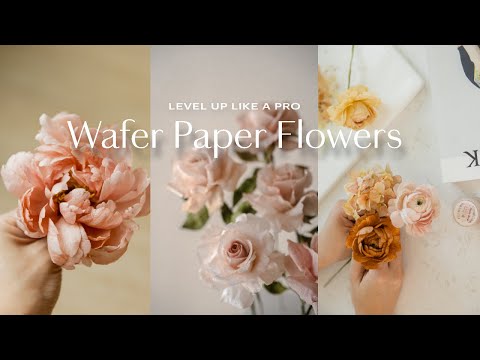 Cake Design and Wafer Paper Flowers Online Class in English